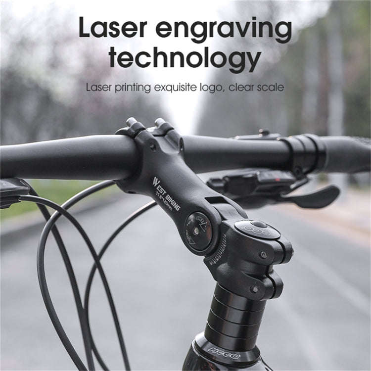 WEST BIKING Mountain Bike Adjustable Handlebar Angle Riser Handlebar Lift Accessories 25.4x100mm