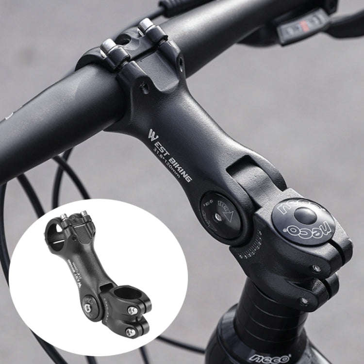 WEST BIKING Mountain Bike Adjustable Handlebar Angle Riser Handlebar Lift Accessories 25.4x100mm