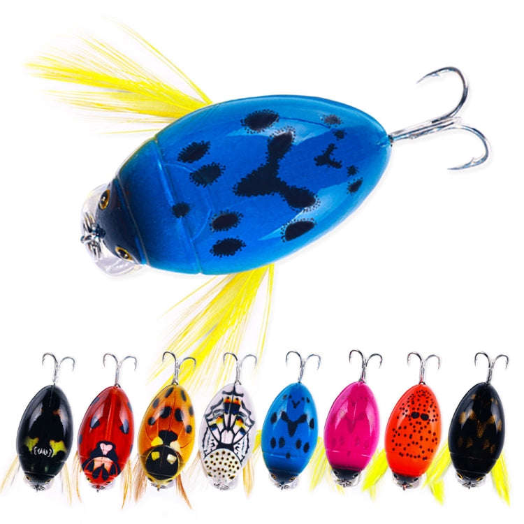HENGJIA Insect Floating Water Bionic Bait Beetle Water Surface Bass Tap Fake Bait, Color: 1