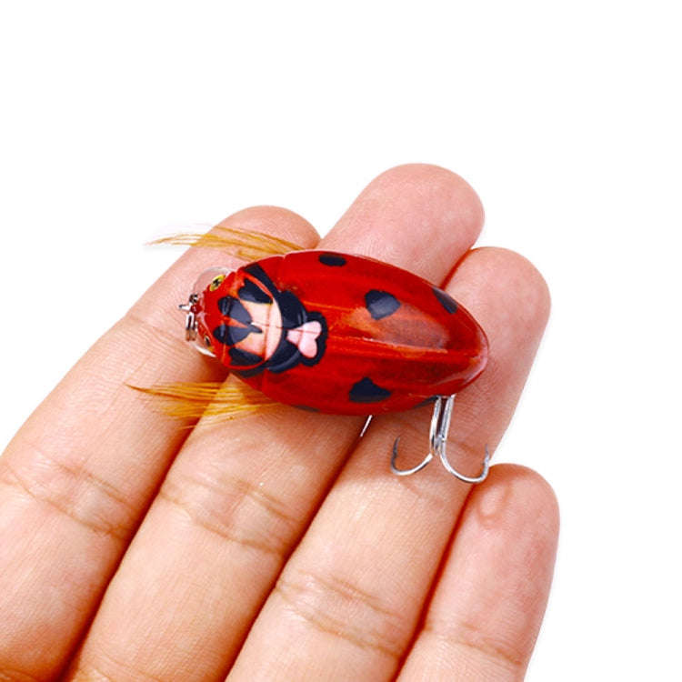 HENGJIA Insect Floating Water Bionic Bait Beetle Water Surface Bass Tap Fake Bait, Color: 1