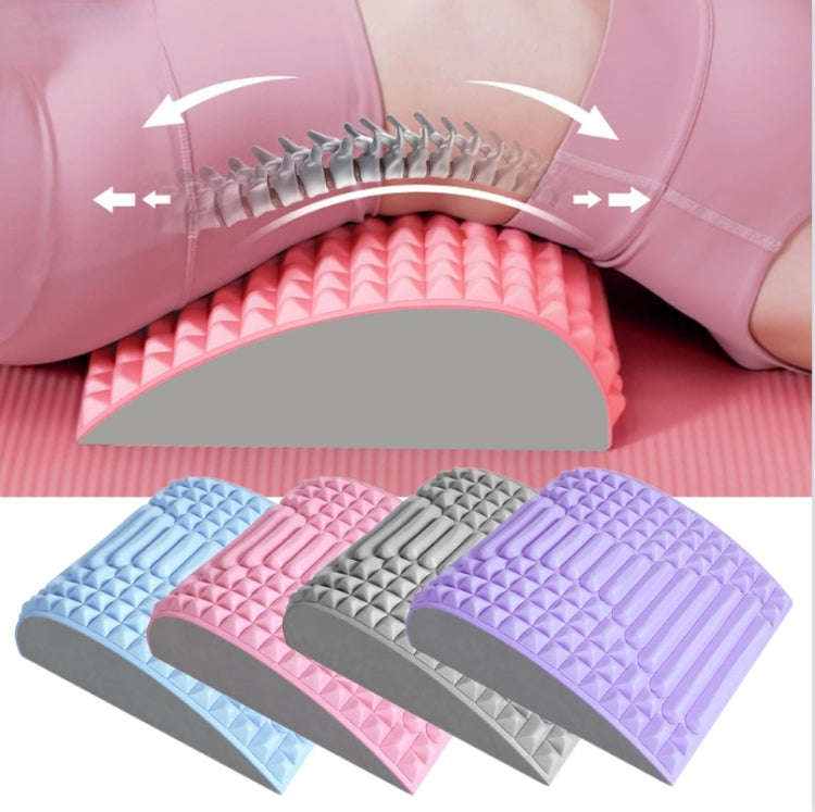 Lumbar Relaxing Massager Spinal Corrective Stretch Exercise Aid, Specification: Solid Color (Purple)