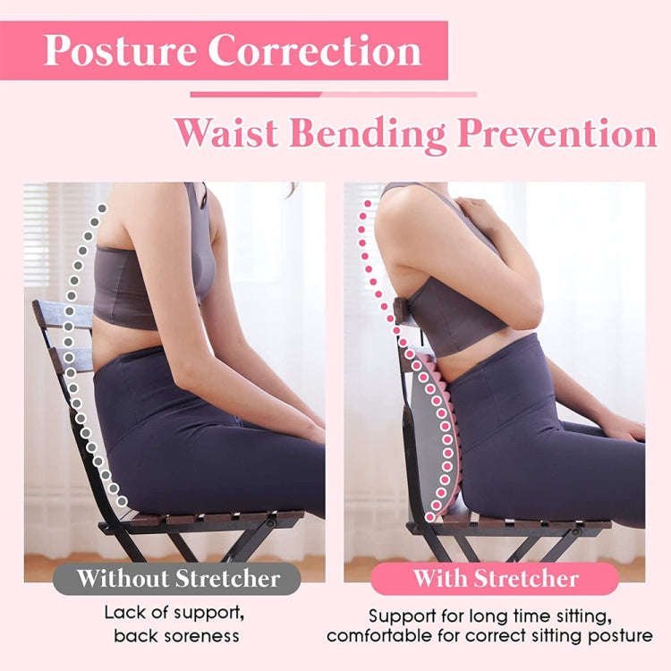 Lumbar Relaxing Massager Spinal Corrective Stretch Exercise Aid, Specification: Solid Color (Purple)