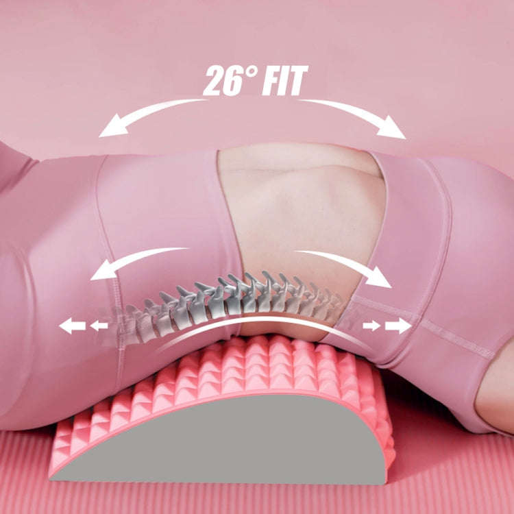 Lumbar Relaxing Massager Spinal Corrective Stretch Exercise Aid, Specification: Solid Color (Purple)