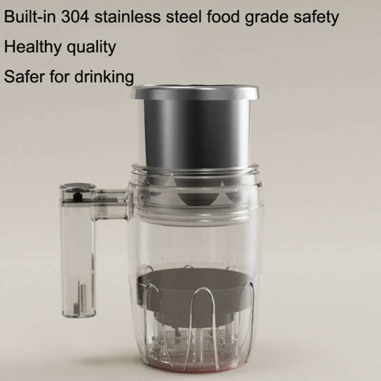 Automatic Stainless Steel Stirring Cup Portable Coffee Mug Magnetic Mug(Black)