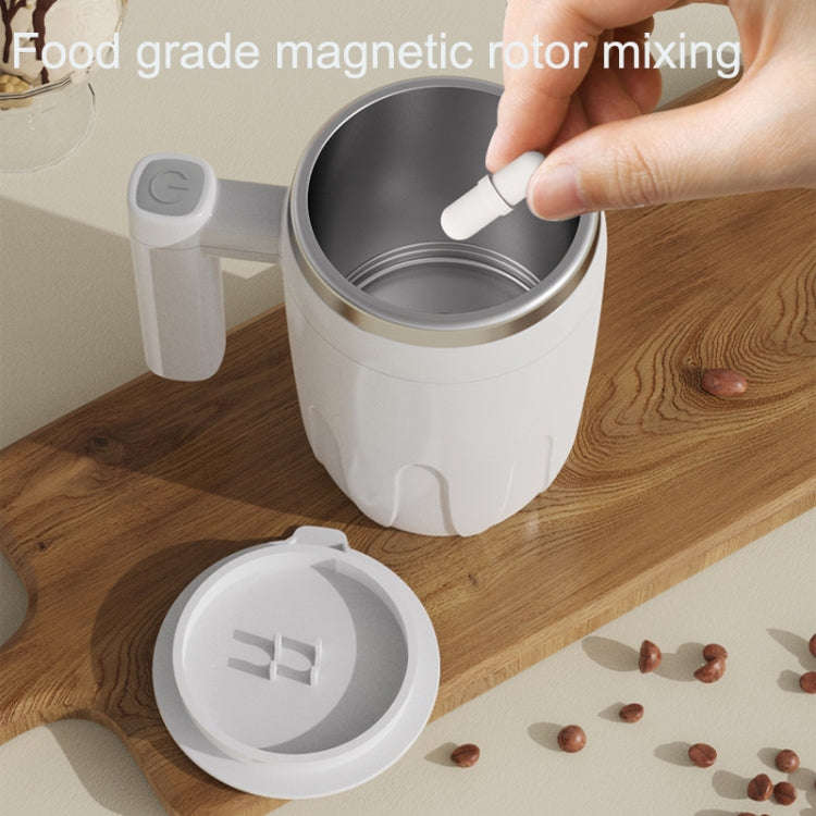Automatic Stainless Steel Stirring Cup Portable Coffee Mug Magnetic Mug(Black)