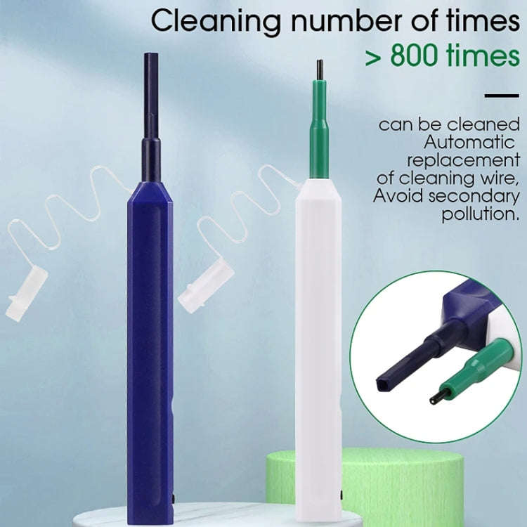 2pcs /Set Fiber Optic Cleaning Pen Endface Cleaner Fiber Optic Cleaning Tool for 1.25mm LC/Mu and...