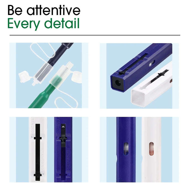 2pcs /Set Fiber Optic Cleaning Pen Endface Cleaner Fiber Optic Cleaning Tool for 1.25mm LC/Mu and...