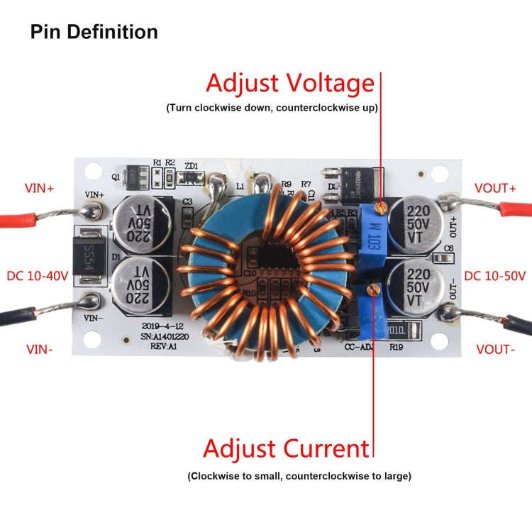 250W  10A Aluminum Substrate Power Supply LED Boost Constant Current Module