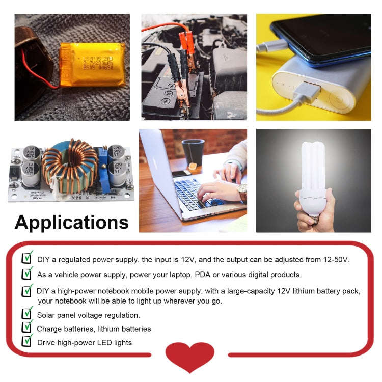 250W  10A Aluminum Substrate Power Supply LED Boost Constant Current Module