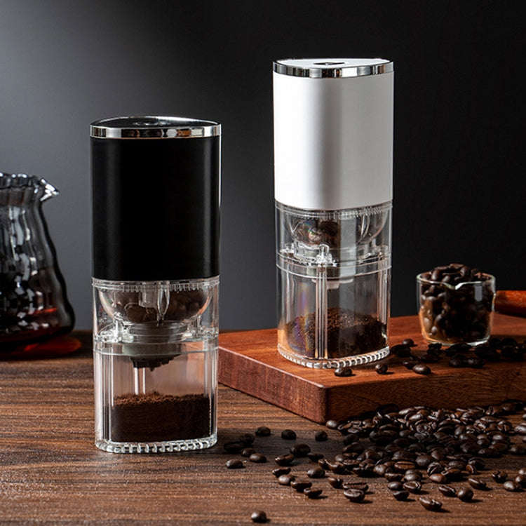Coffee Electric Grinder Magnetic Snap-on Stainless Steel Blades Kitchen Gadgets(White)