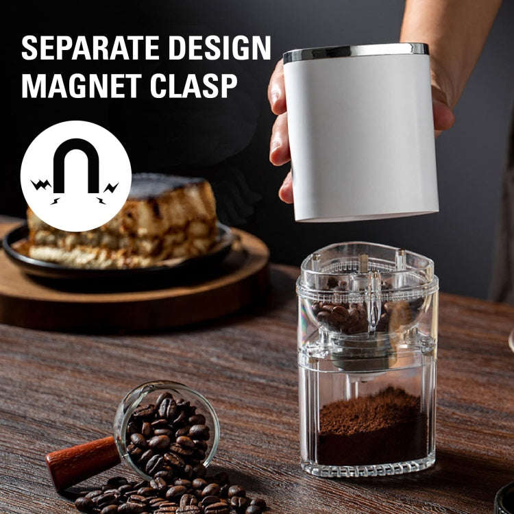 Coffee Electric Grinder Magnetic Snap-on Stainless Steel Blades Kitchen Gadgets(Black)
