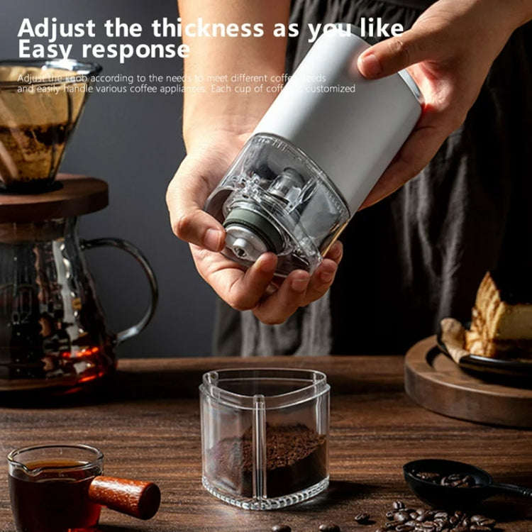 Coffee Electric Grinder Magnetic Snap-on Stainless Steel Blades Kitchen Gadgets(Black)