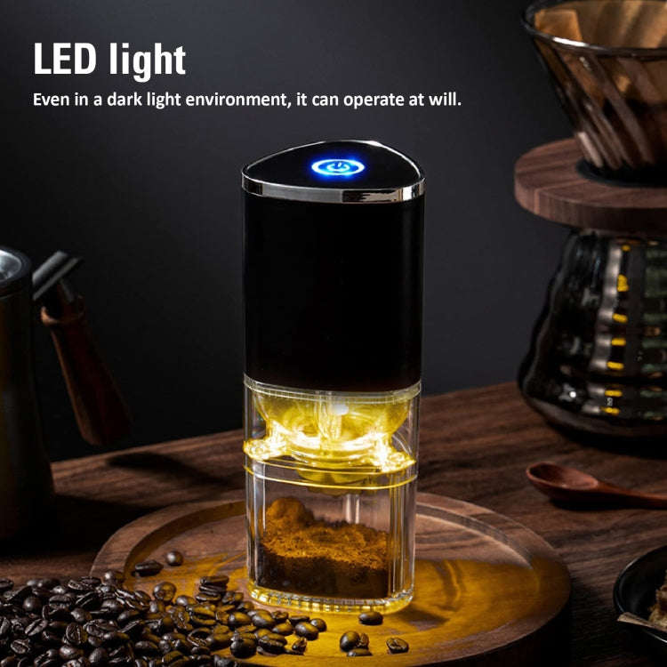 Coffee Electric Grinder Magnetic Snap-on Stainless Steel Blades Kitchen Gadgets(White)