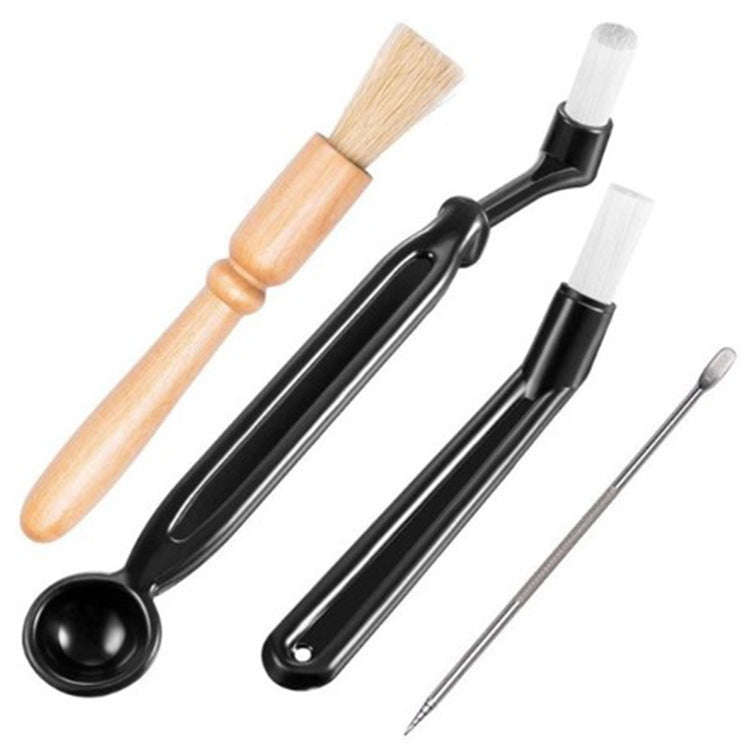 4-in-1 H Type Coffee Machine Cleaning Set Coffee Grinder Brush