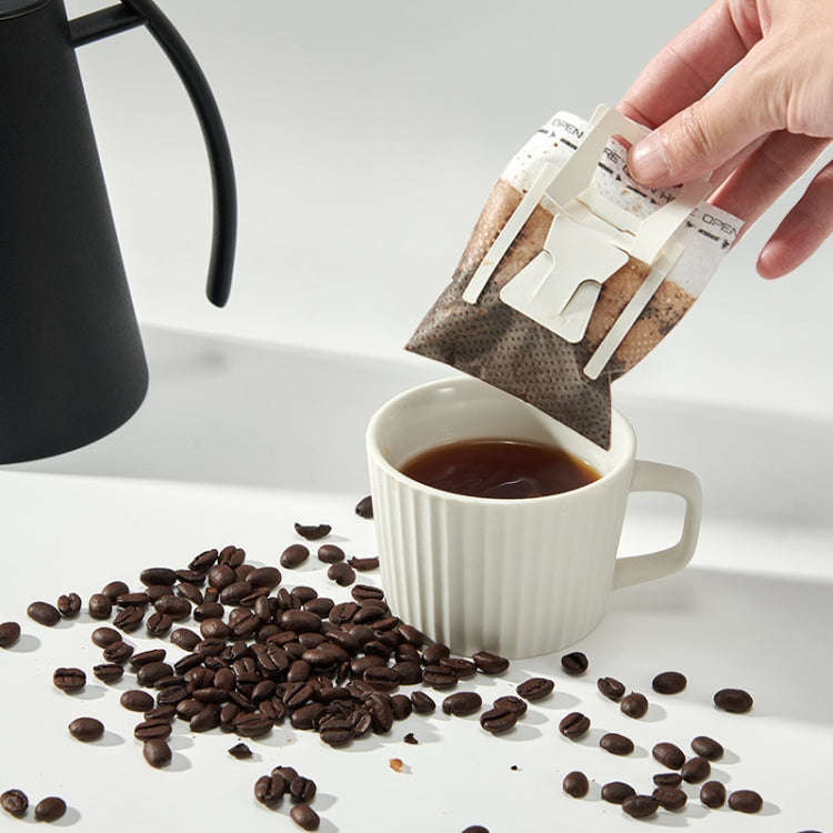 50pcs /Pack Ear-mounted Coffee Filter Portable Drip Coffee Filter Paper Coffee Powder Filter Bag