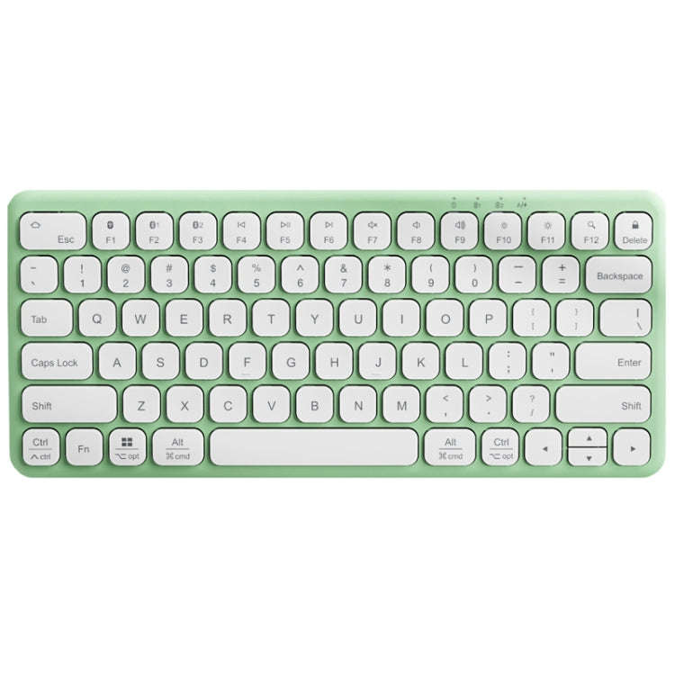 B087 2.4G Portable 78 Keys Dual Mode Wireless Bluetooth Keyboard And Mouse, Style: Keyboard Green