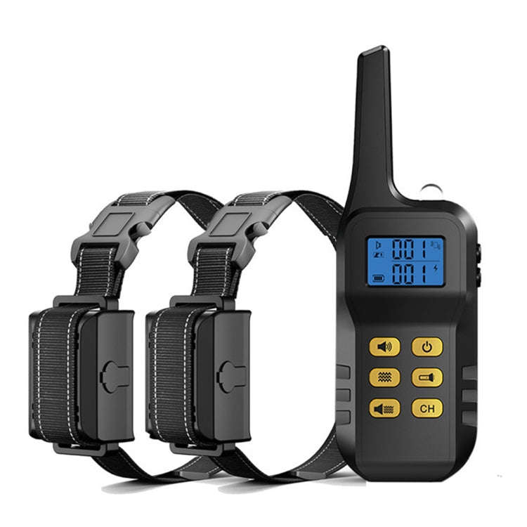 Dog Training Device Automatic Bark Stopper Dog Training Electronic Collar, Style: For-Two-Dog(Yel...