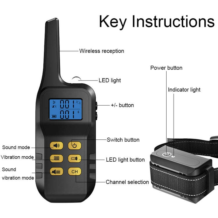 Dog Training Device Automatic Bark Stopper Dog Training Electronic Collar, Style: For-Three-Dog(Y...