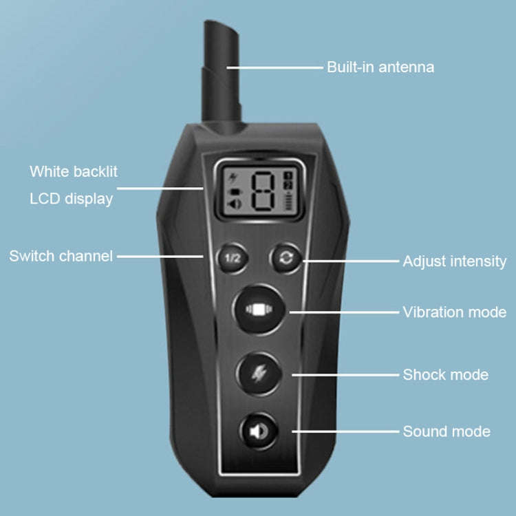 Intelligent Electronic Remote Control Dog Training Device Pet Training Collar Bark Stopper, Style...