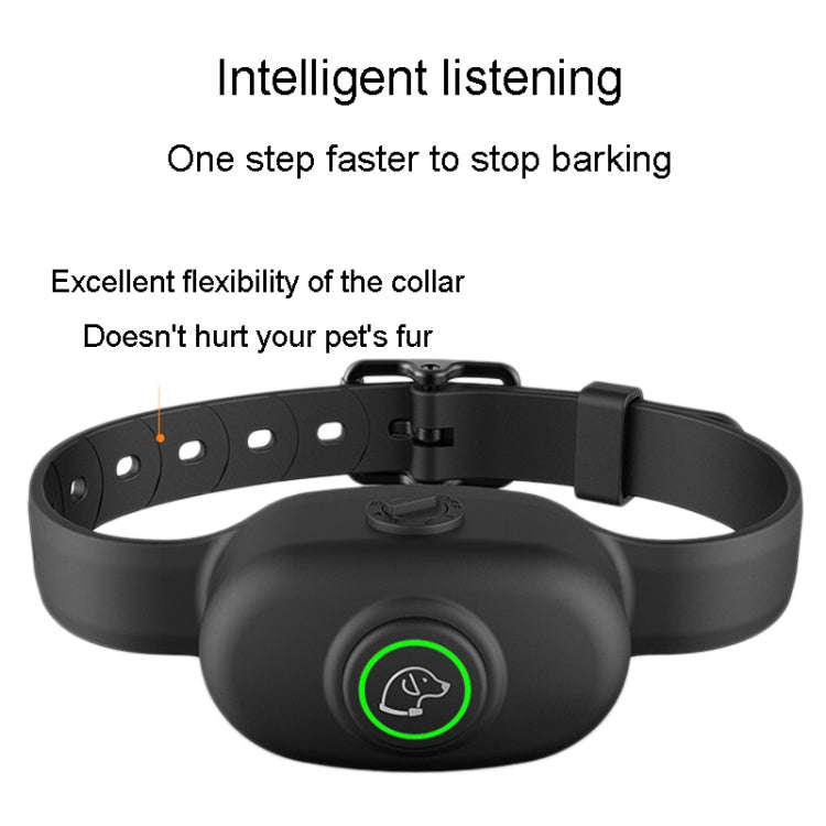 Auto Stop Barker Pet Collar Dog Trainer(Black)