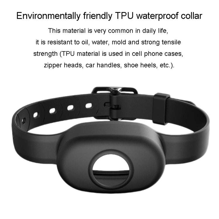 Auto Stop Barker Pet Collar Dog Trainer(Black)