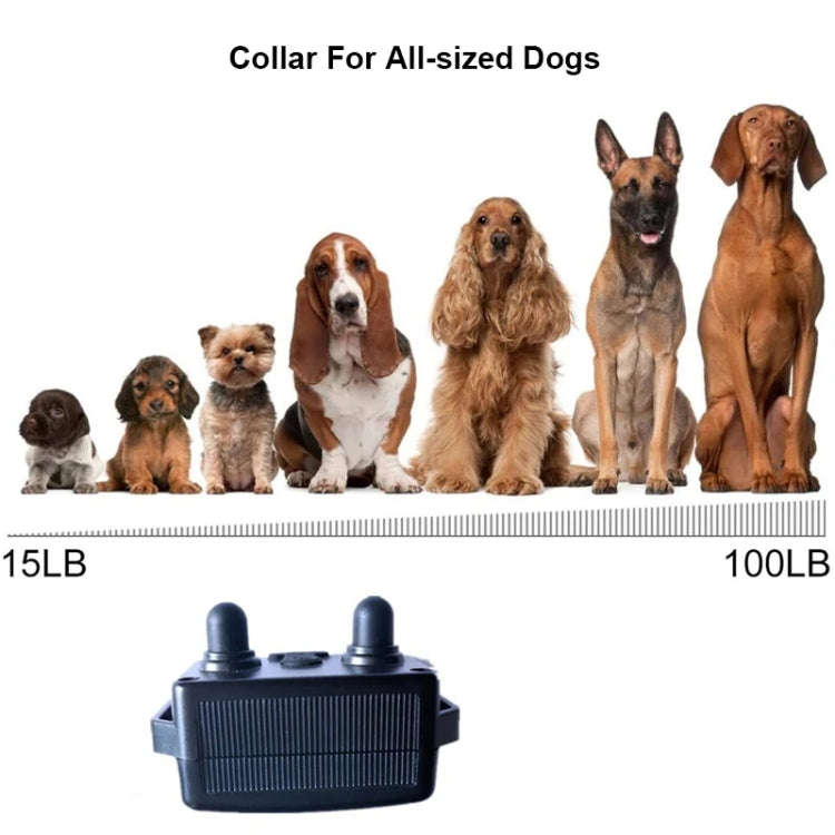 800m Remote Control Dog Trainer Stop Barker Vibration Pet Collar(Khaki)