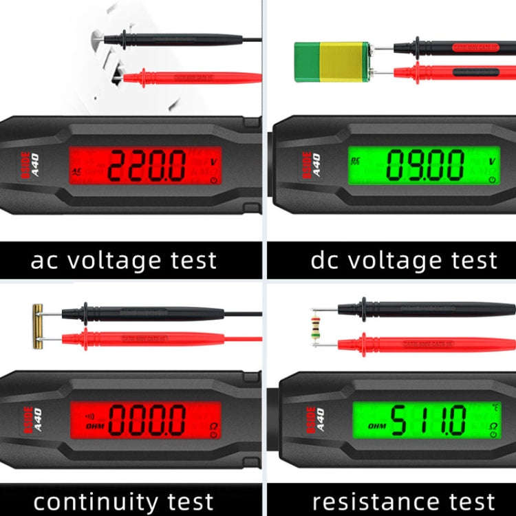 BSIDE A40 Infrared Thermometer Electric Pen Type Intelligent Multimeter VFC Inverter Voltage Test...