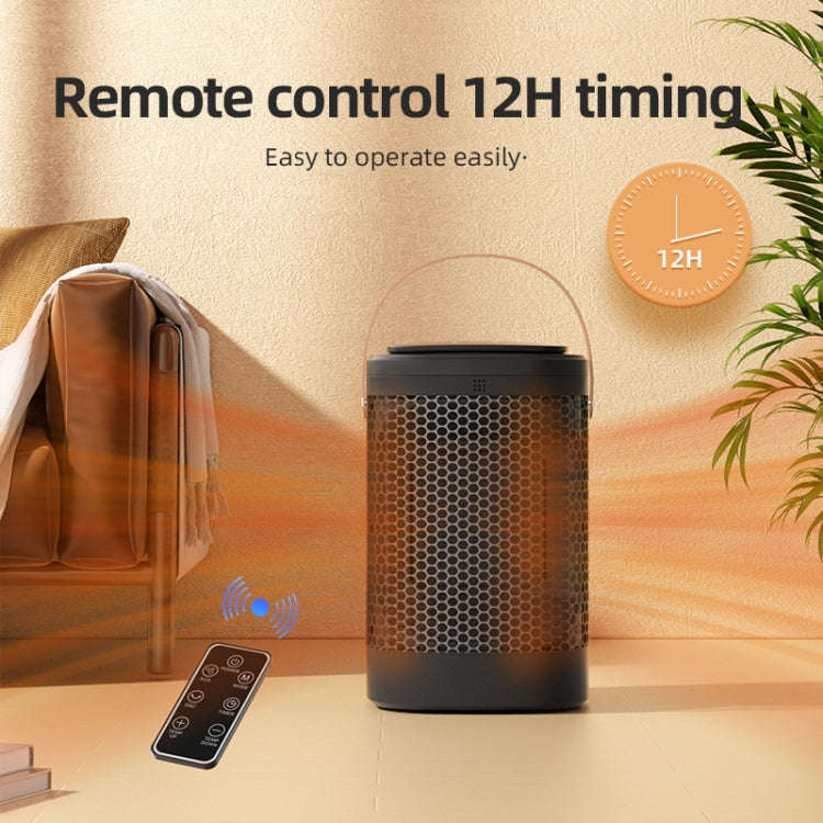 Remote Control Touch Screen Household Desktop PTC Instant Heating Heater, Style: US Plug(Electron...