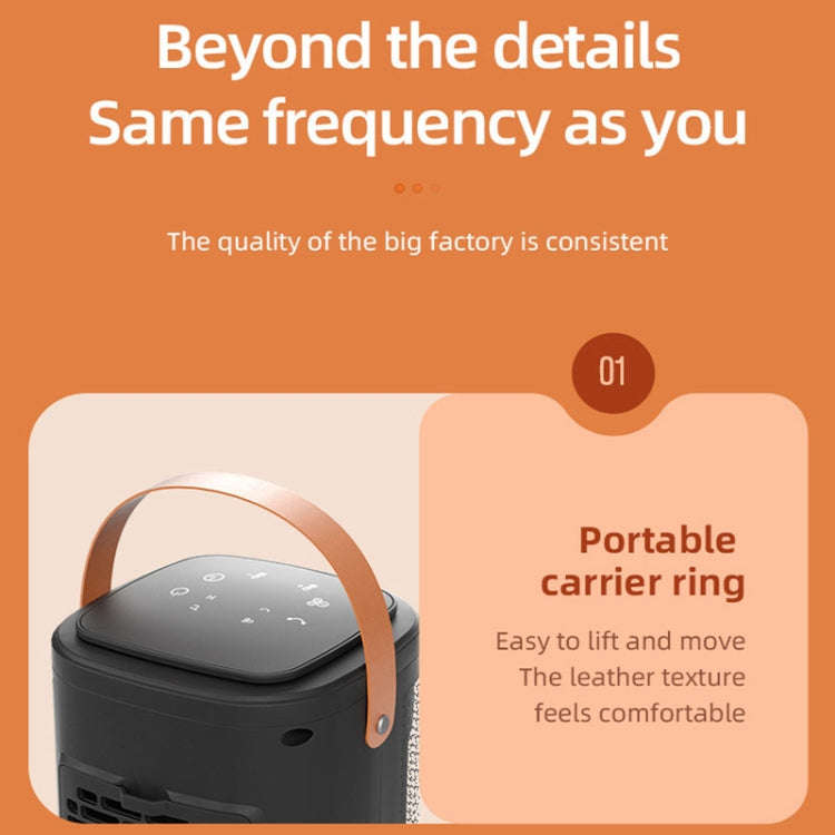 Remote Control Touch Screen Household Desktop PTC Instant Heating Heater, Style: US Plug(Electron...