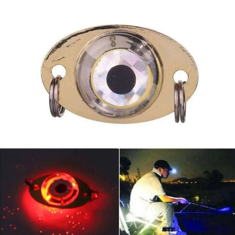3.8G LED Underwater Lure Fish Tool Glowing Metal Fish Bait(Red)