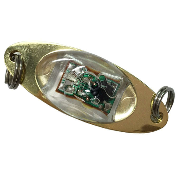 3.8G LED Underwater Lure Fish Tool Glowing Metal Fish Bait(Red)