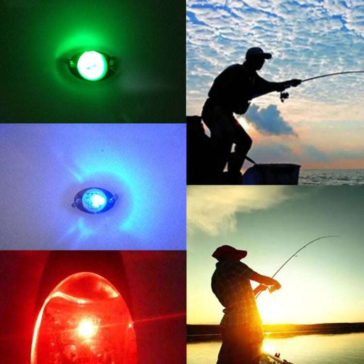 10G LED Underwater Lure Fish Tool Glowing Metal Fish Bait(Blue)