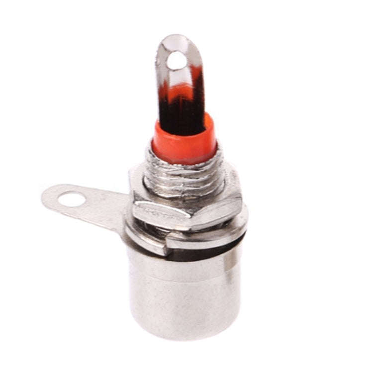 10pcs Small RCA Soldered Lotus Master AV Socket Audio Connector(Red)