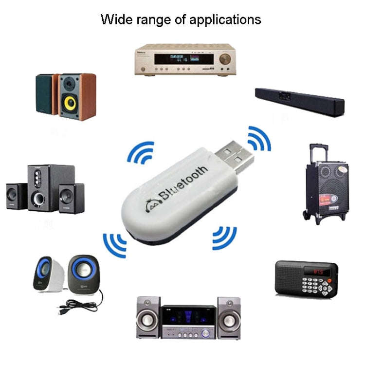 B10 Dual Output USB Wireless Bluetooth Audio Receiver AUX Bluetooth Adapter