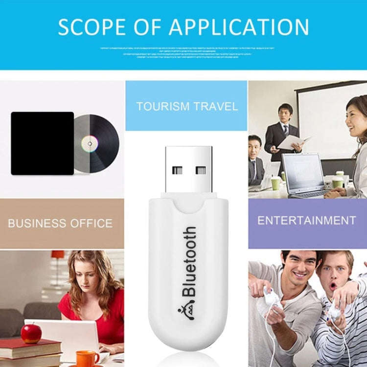 B10 Dual Output USB Wireless Bluetooth Audio Receiver AUX Bluetooth Adapter