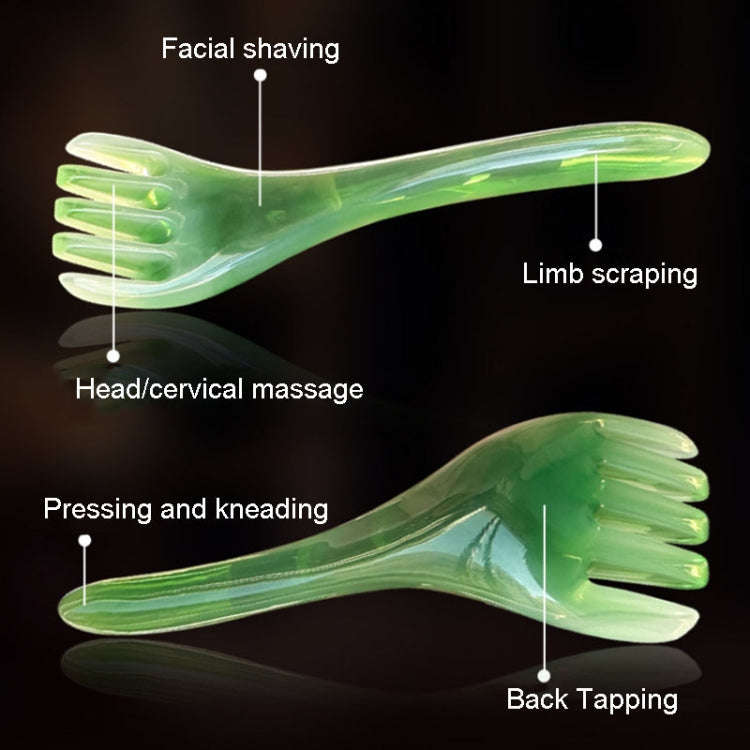 Five Claws Massager Meridian Stress Reducing Massage Comb(Green)