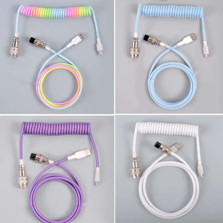 USB-C/Type-C  Mechanical Keyboard Wire Computer Aviation Connector,Cable Length: 3m(Black)
