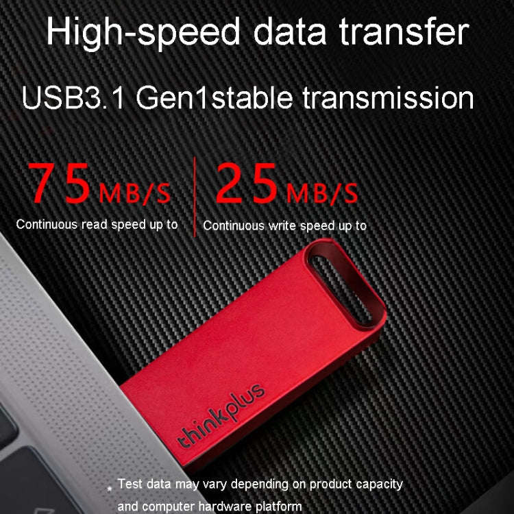 Lenovo Thinkplus TU100 USB3.1 High Speed Flash Drive Mini USB Memory Disk With Metal Plug And Cap...