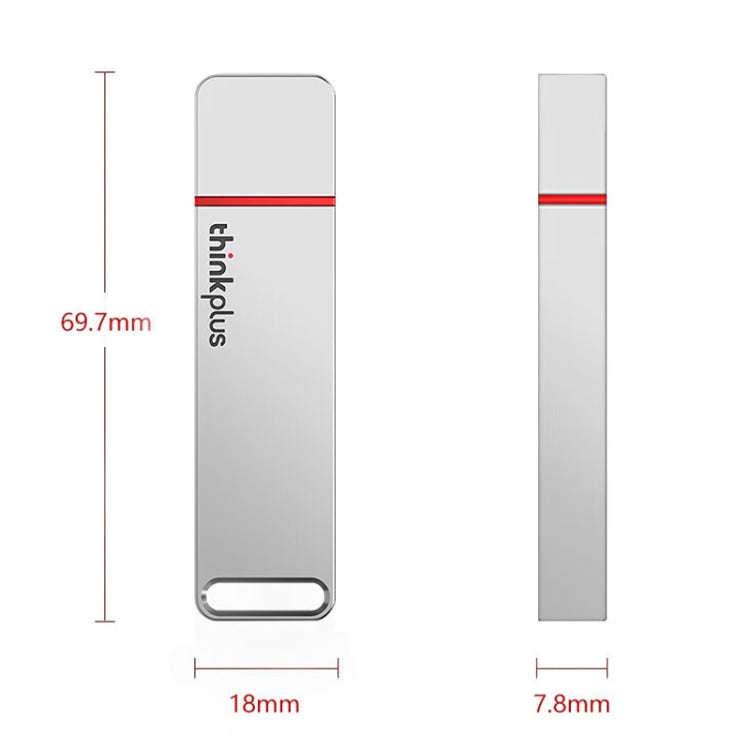Lenovo Thinkplus TU100Pro USB3.1 Solid State Flash Drive High Capacity Metal USB Memory Disk, Siz...