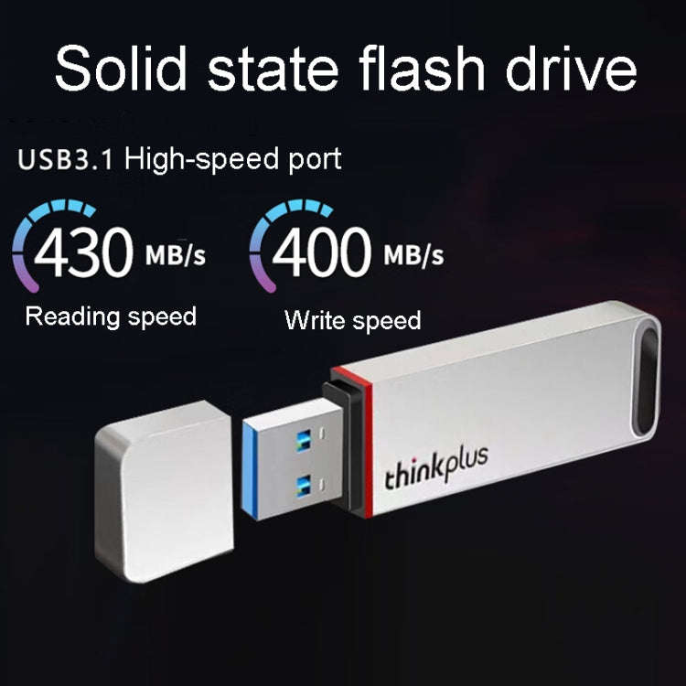 Lenovo Thinkplus TU100Pro USB3.1 Solid State Flash Drive High Capacity Metal USB Memory Disk, Siz...
