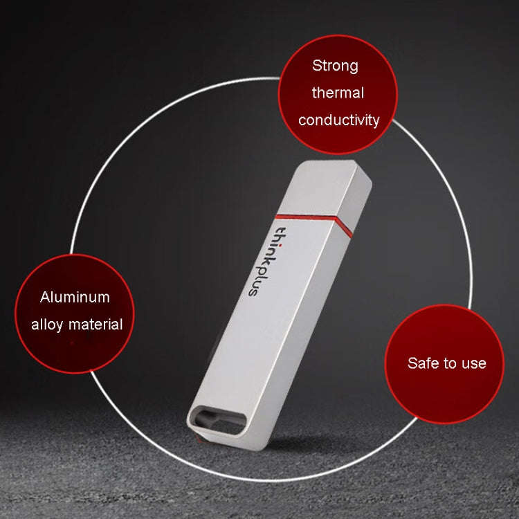 Lenovo Thinkplus TU100Pro USB3.1 Solid State Flash Drive High Capacity Metal USB Memory Disk, Siz...