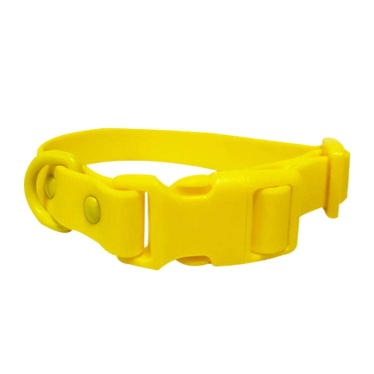 Adjustable Leash Dog Collar Waterproof Pet Traction Coil, Size: L(Yellow)
