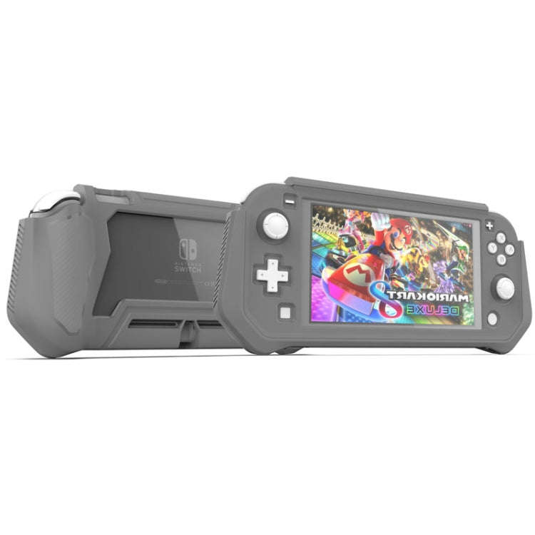 For Nintendo Switch Lite Full Cover Protective Shell TPU Console Case(Gray)