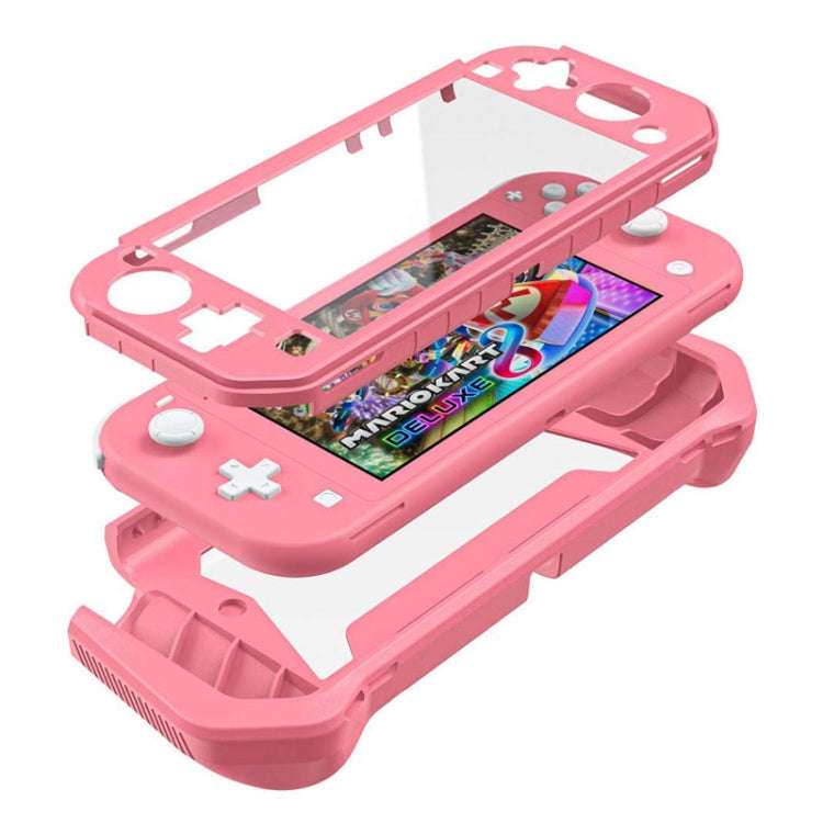 For Nintendo Switch Lite Full Cover Protective Shell TPU Console Case(Gray)
