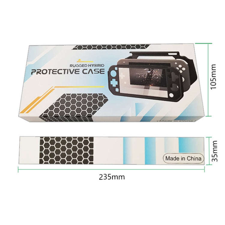 For Nintendo Switch Lite Full Cover Protective Shell TPU Console Case(Black)