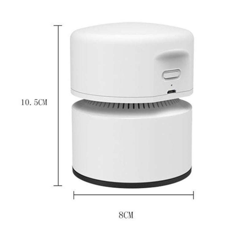 Desktop Mini Vacuum Cleaner USB Rechargeable Office Home Portable Paper Cleaner(Black)