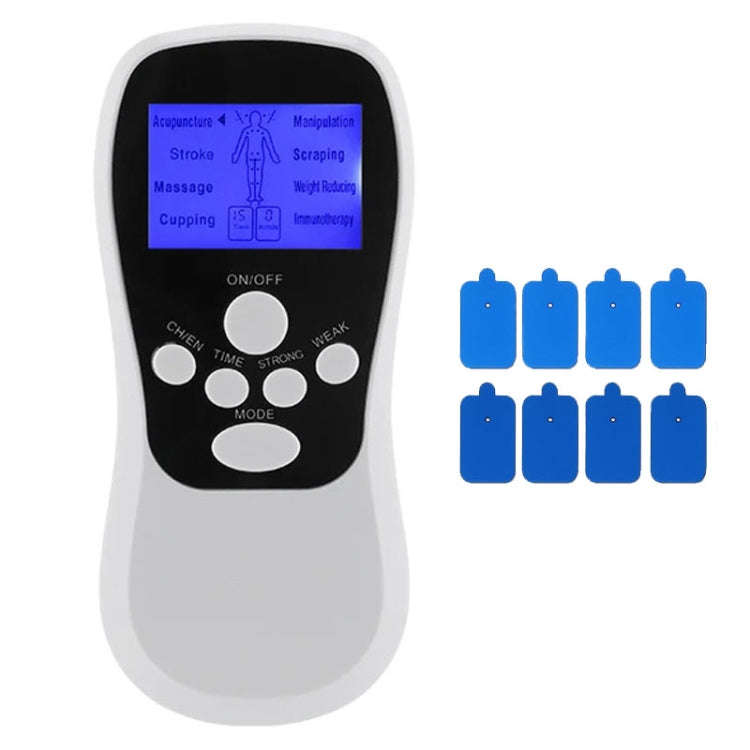 Multifunctional Low Frequency Pulse Meridian Physiotherapy Massage Instrument, Color: White Upgrade