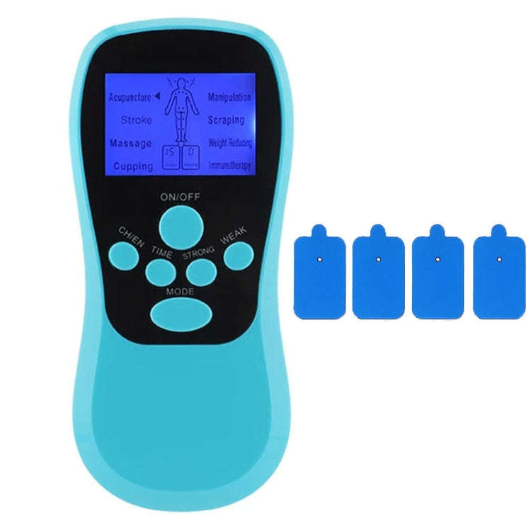 Multifunctional Low Frequency Pulse Meridian Physiotherapy Massage Instrument, Color: Blue Standard