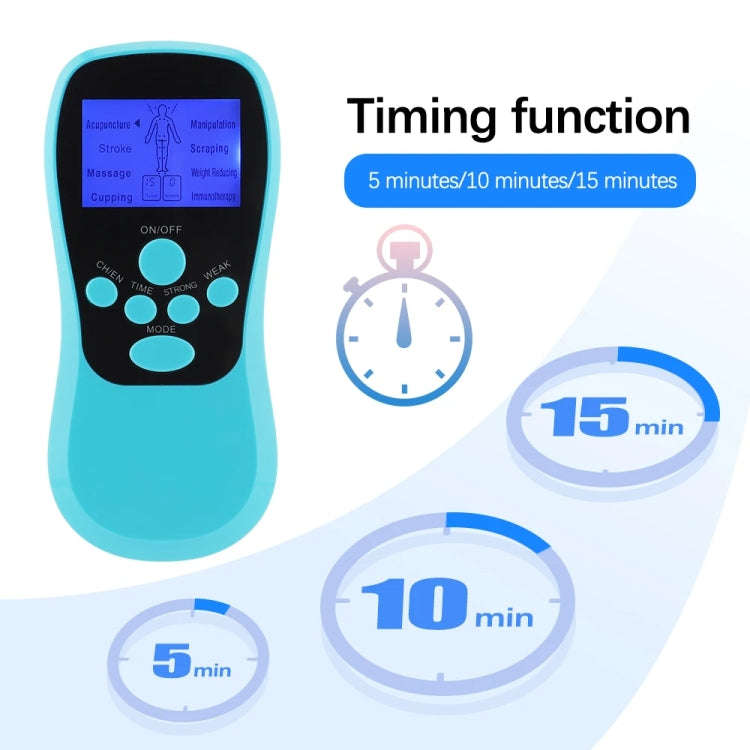 Multifunctional Low Frequency Pulse Meridian Physiotherapy Massage Instrument, Color: Blue Standard