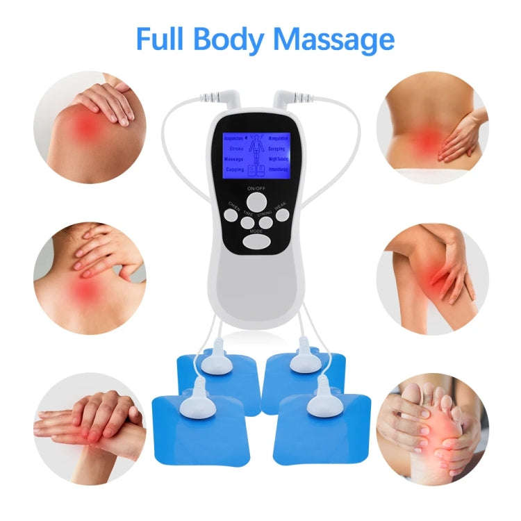 Multifunctional Low Frequency Pulse Meridian Physiotherapy Massage Instrument, Color: Blue Standard